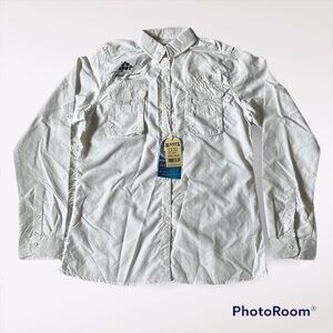 Banana Boat Women’s Outdoor roll tab Long Sleeve Shirt in White size Large